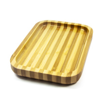 WT07W101 Bamboo Wooden Cigarette Herb Serving Rolling Tray